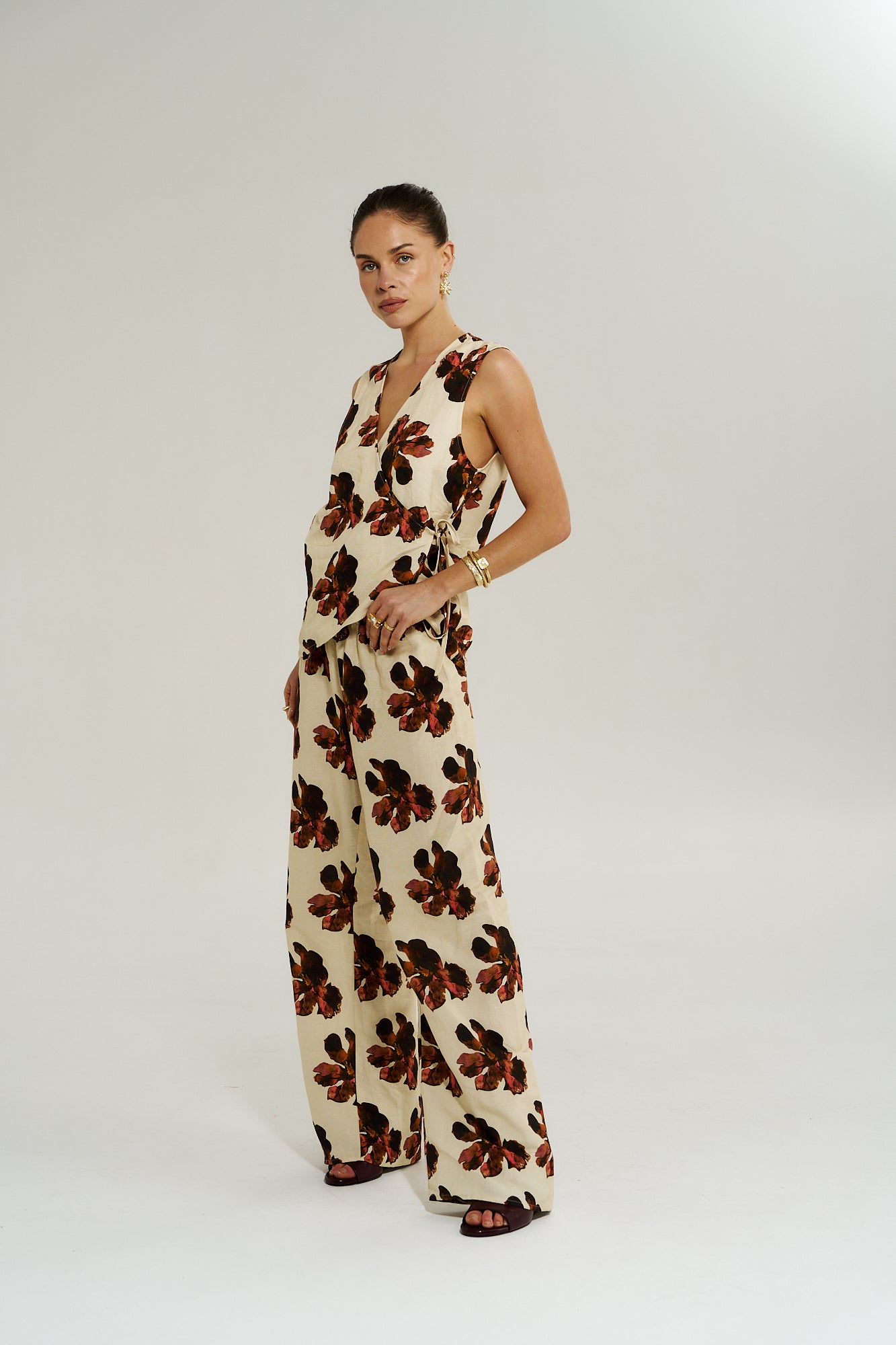 Wide Leg Pant - Butter Fleur - Summi Summi