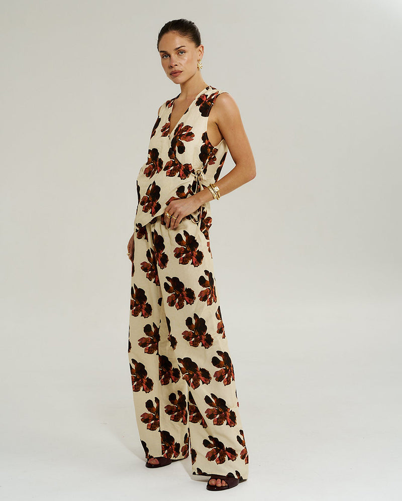 Wide Leg Pant - Butter Fleur - Summi Summi