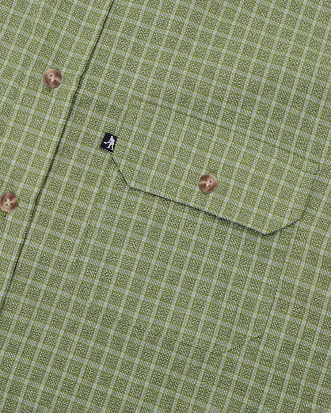 Workers Check Shirt Long-Sleeve - Sage - Pass-Port