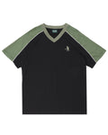 Workers Stripe Organic Jersey - Black/Olive - Pass-Port