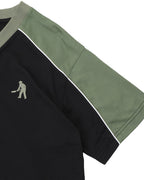 Workers Stripe Organic Jersey - Black/Olive - Pass-Port