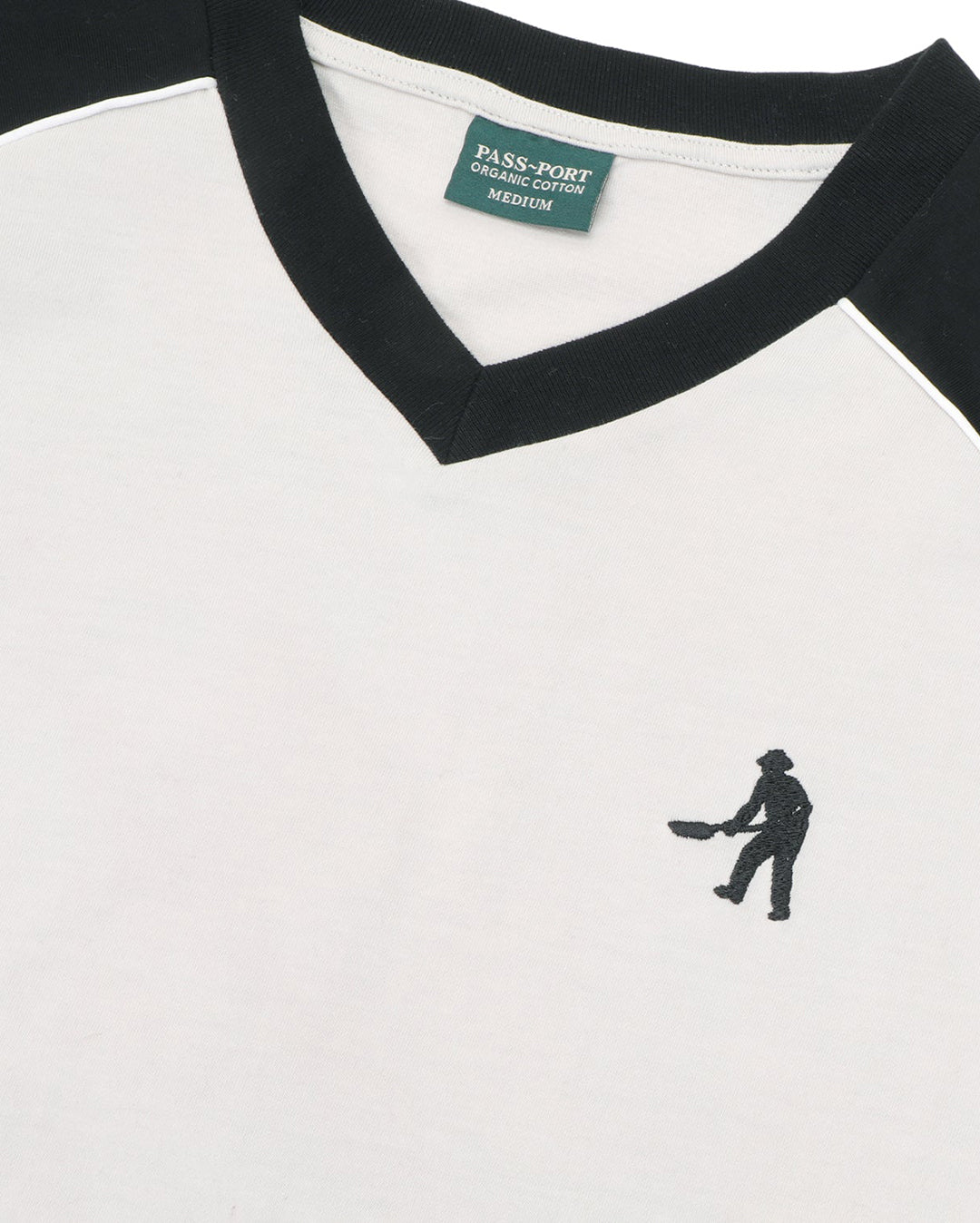 Workers Stripe Organic Jersey - Bone/Black - Pass-Port