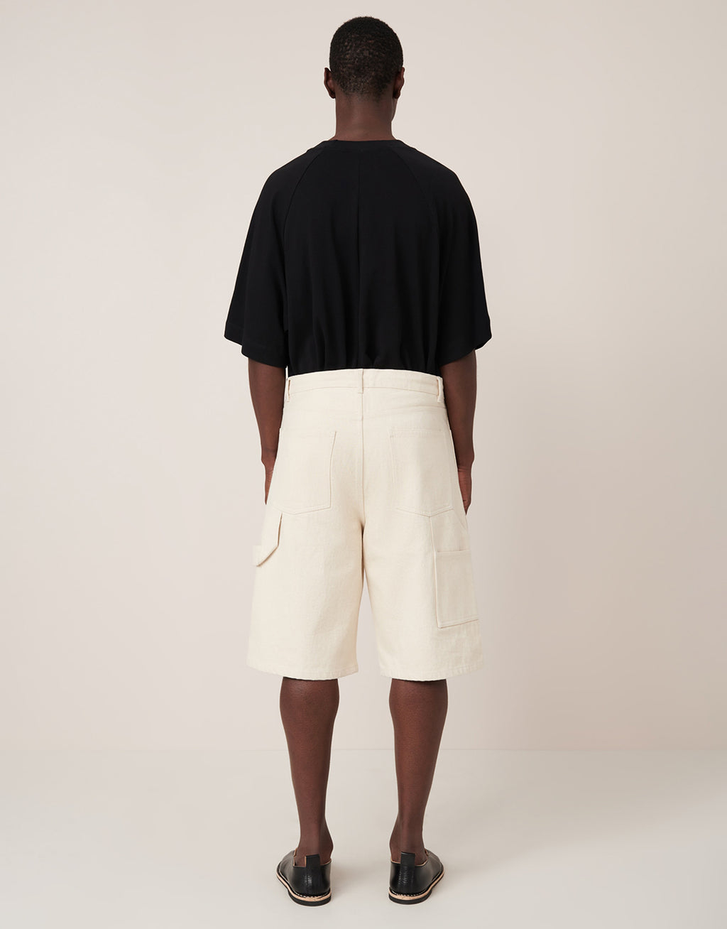 Workwear Shorts - Ecru Denim