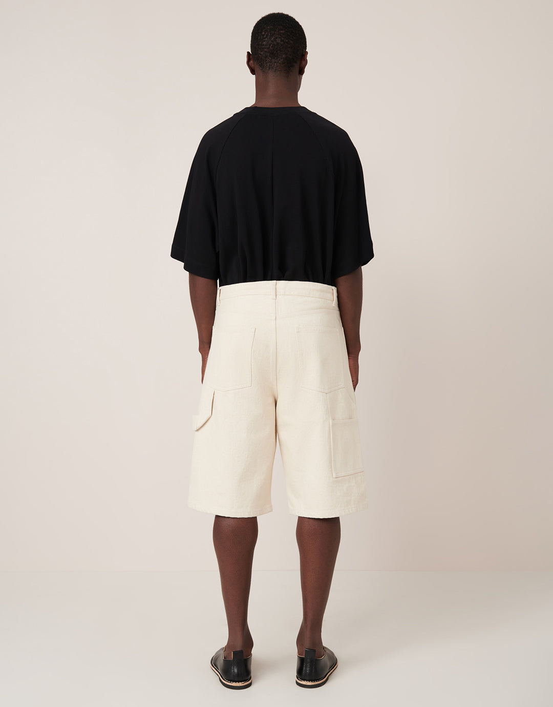 Workwear Shorts - Ecru Denim