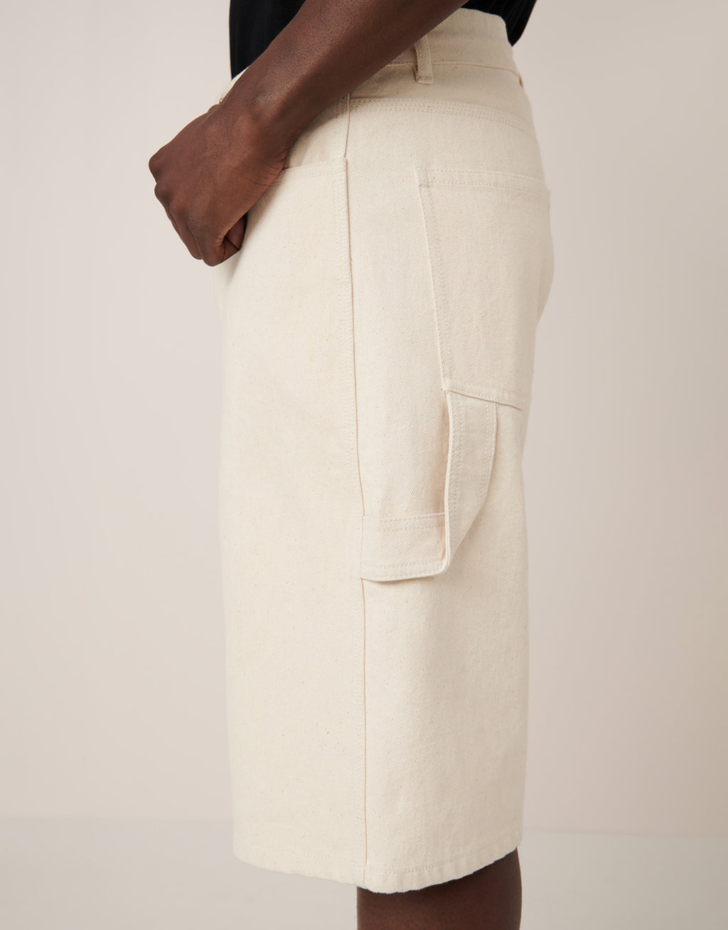 Workwear Shorts - Ecru Denim