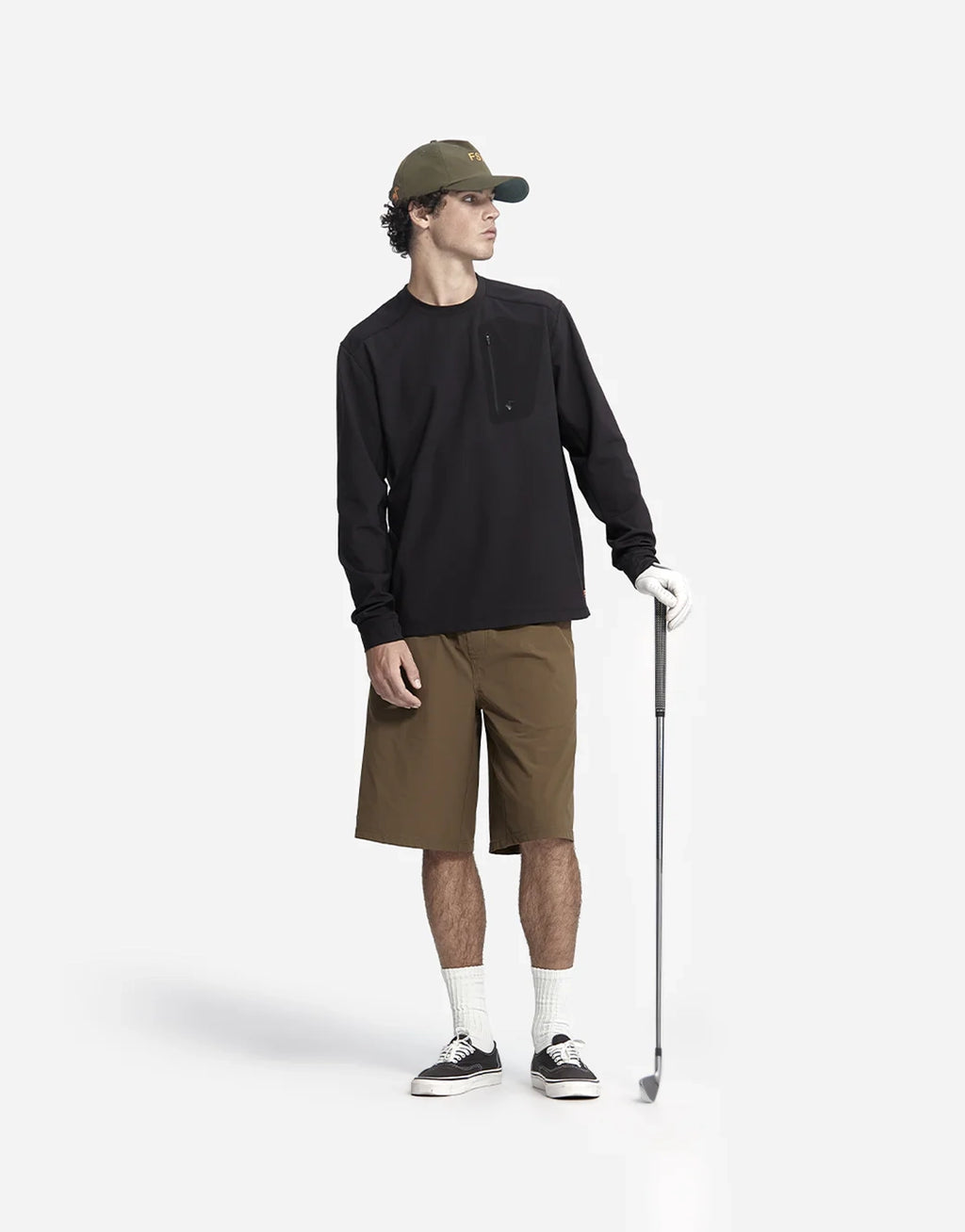Windblocker Long Sleeve Crew - Black