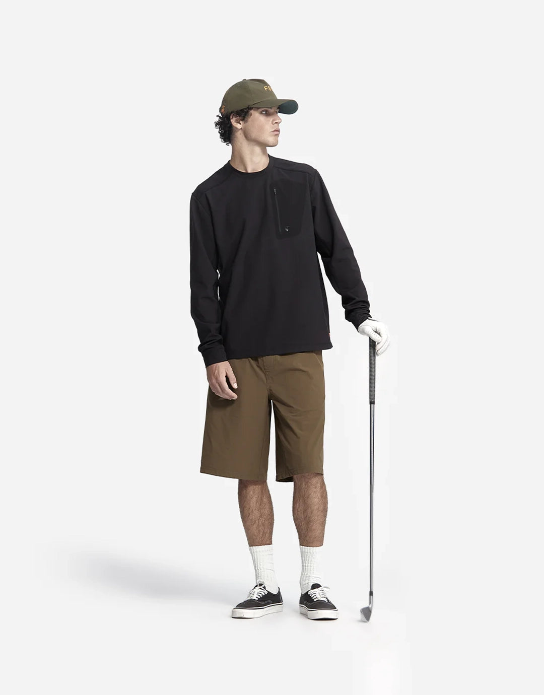 Windblocker Long Sleeve Crew - Black