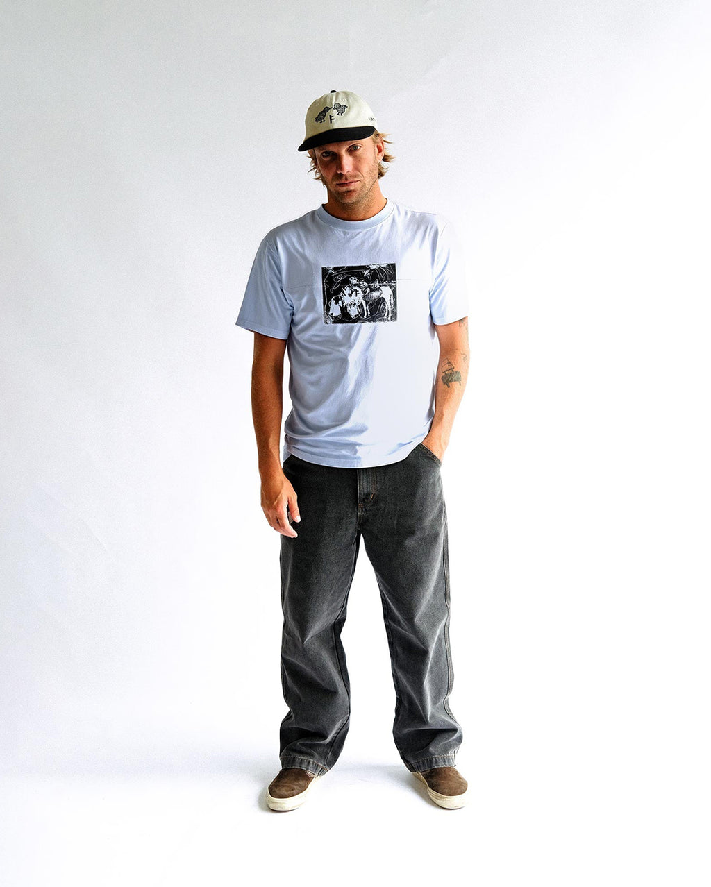 X-Ray T-Shirt - Washed Sky - Former