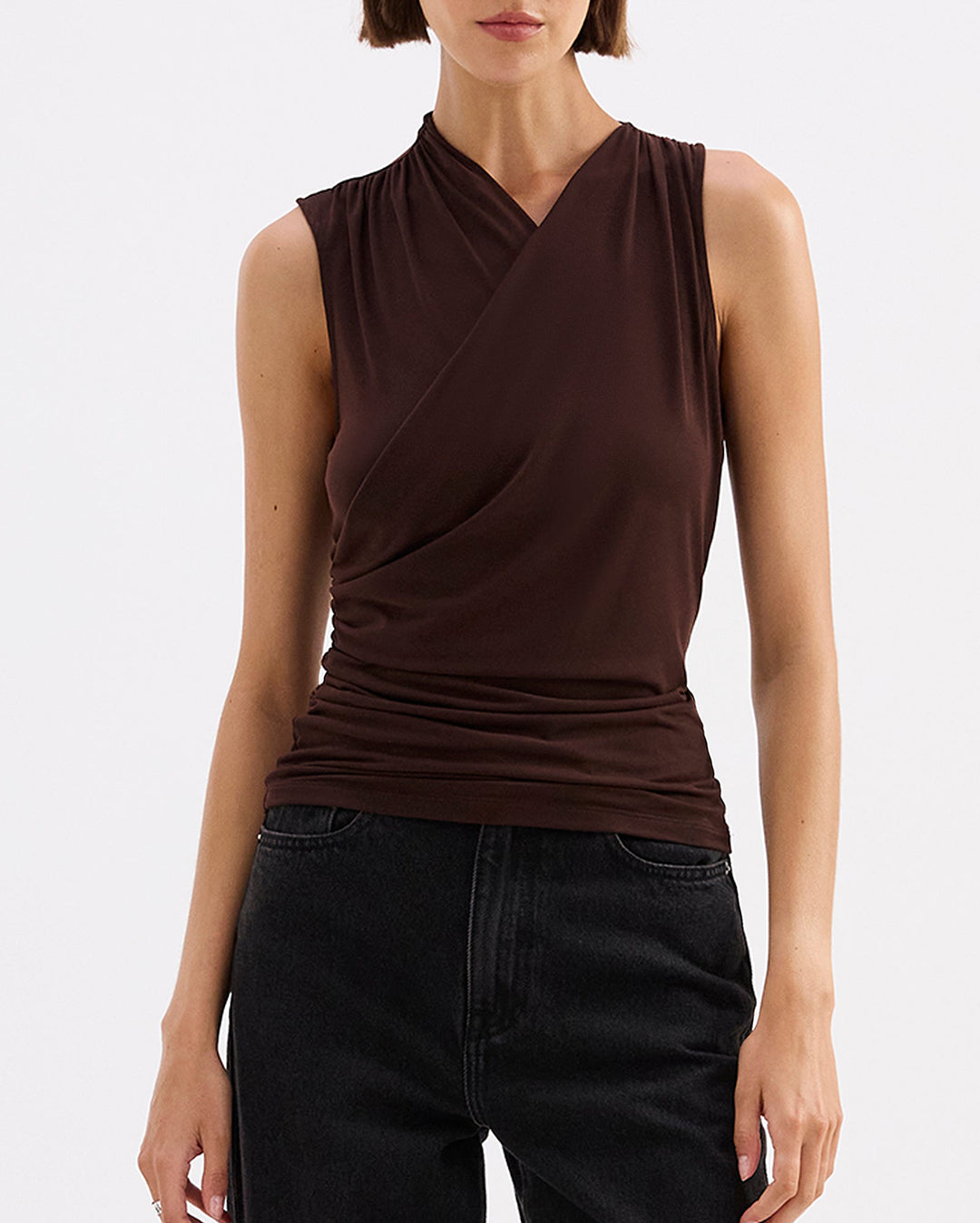 Zelda Top - Raisin - Nude Lucy