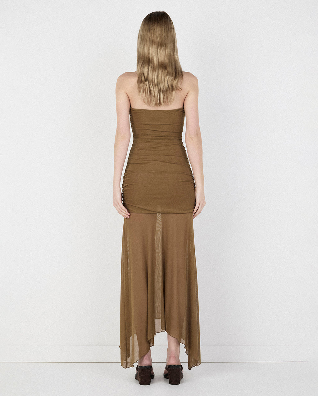 Zella Midi Dress - Khaki - Ownley