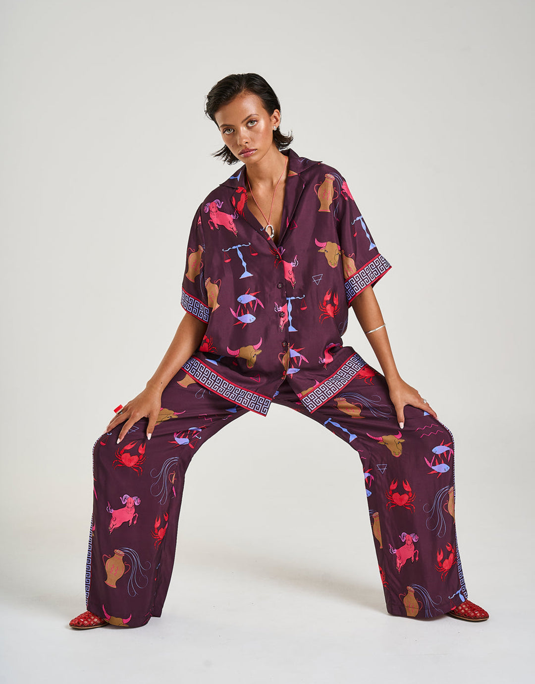 Wide Leg Pants - Zodiac