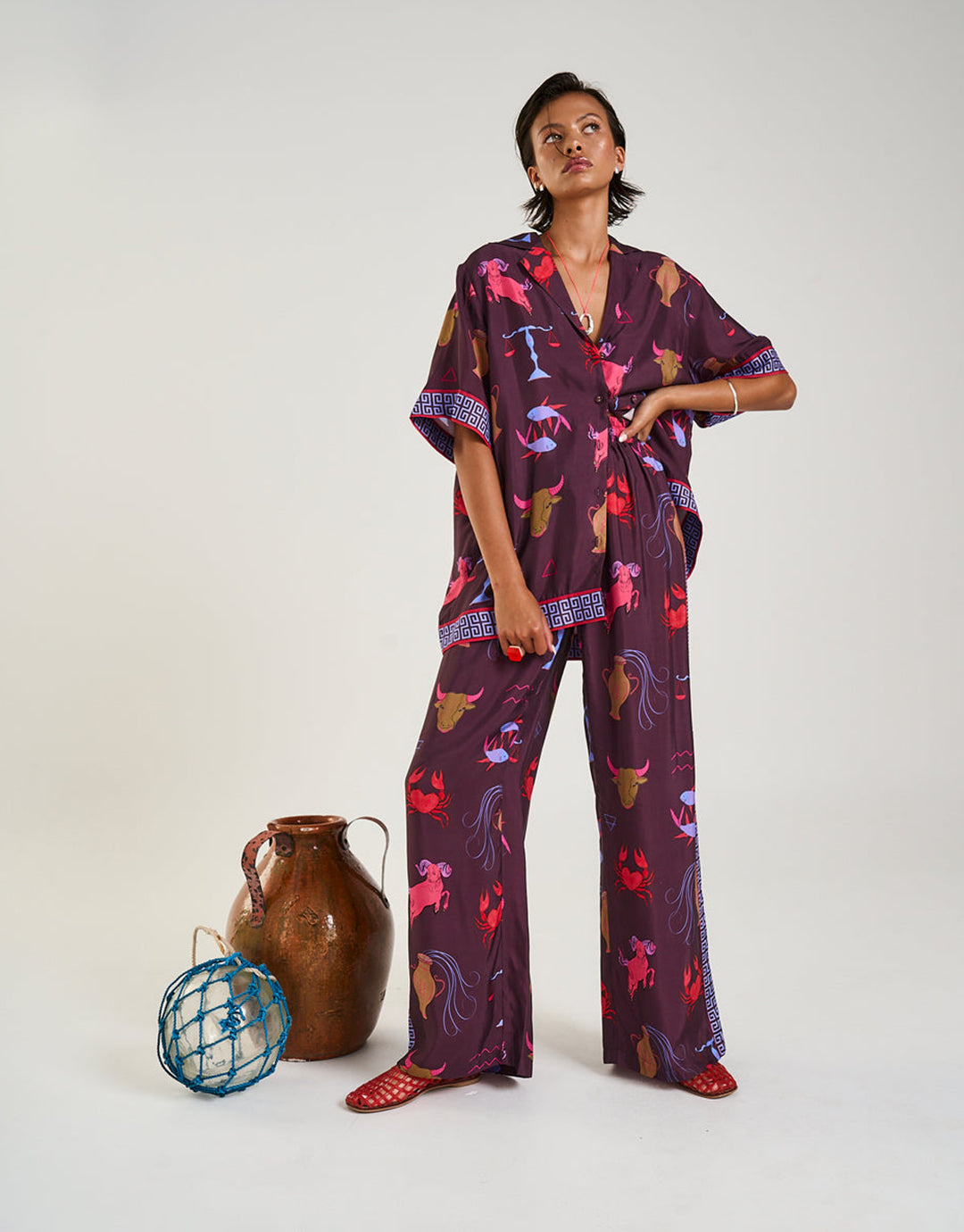 Wide Leg Pants - Zodiac