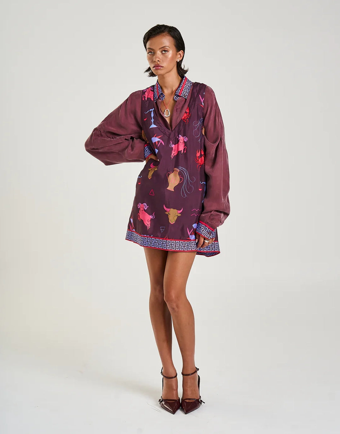 Long Sleeve Oversize Shirt - Zodiac