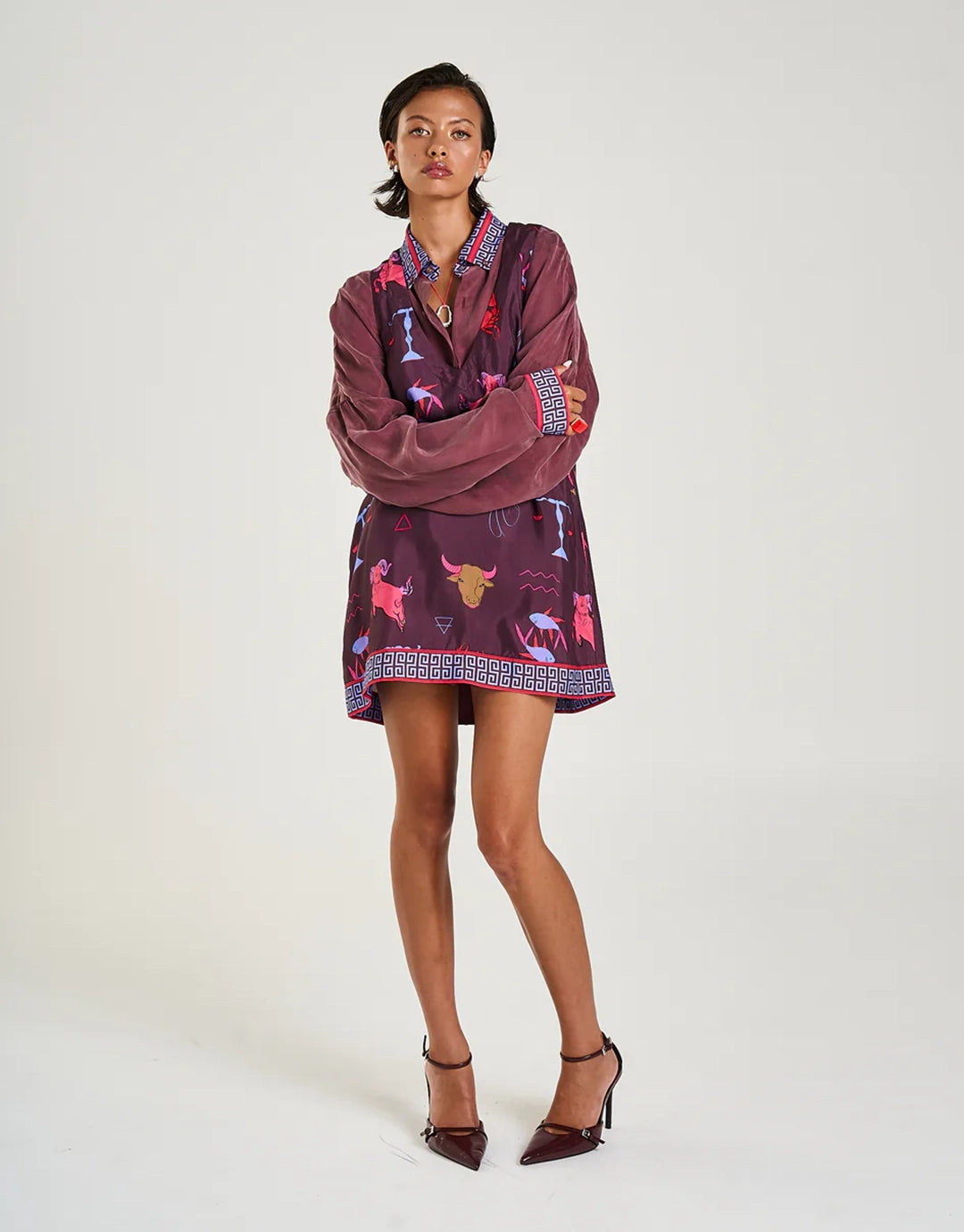 Long Sleeve Oversize Shirt - Zodiac