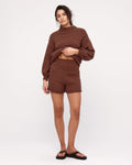 Boucle Knit Short - Carob - Zulu and Zephyr