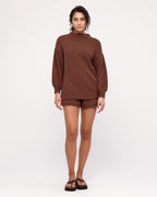 Boucle Knit Short - Carob - Zulu and Zephyr