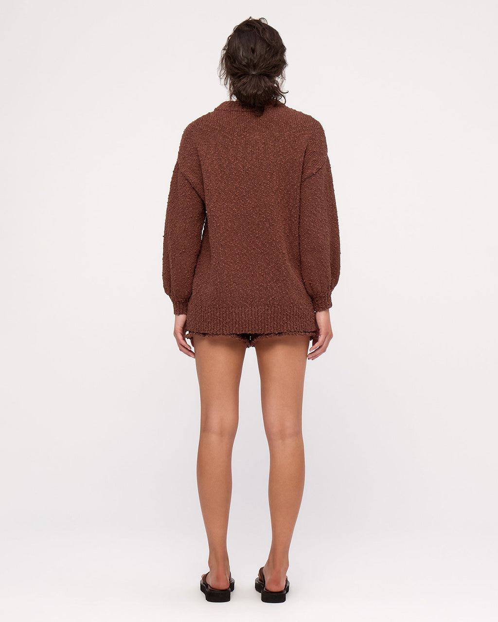Boucle Knit Short - Carob - Zulu and Zephyr